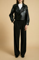 Lonoco | Ronnie Biker Jacket in Black