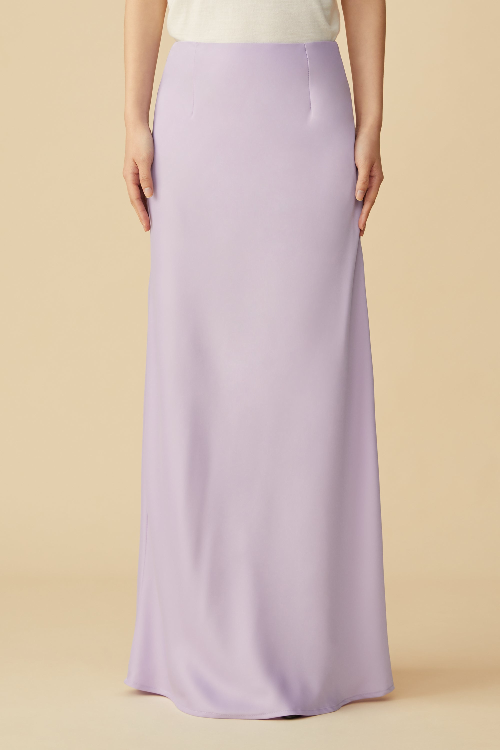 Mauve satin maxi skirt hotsell